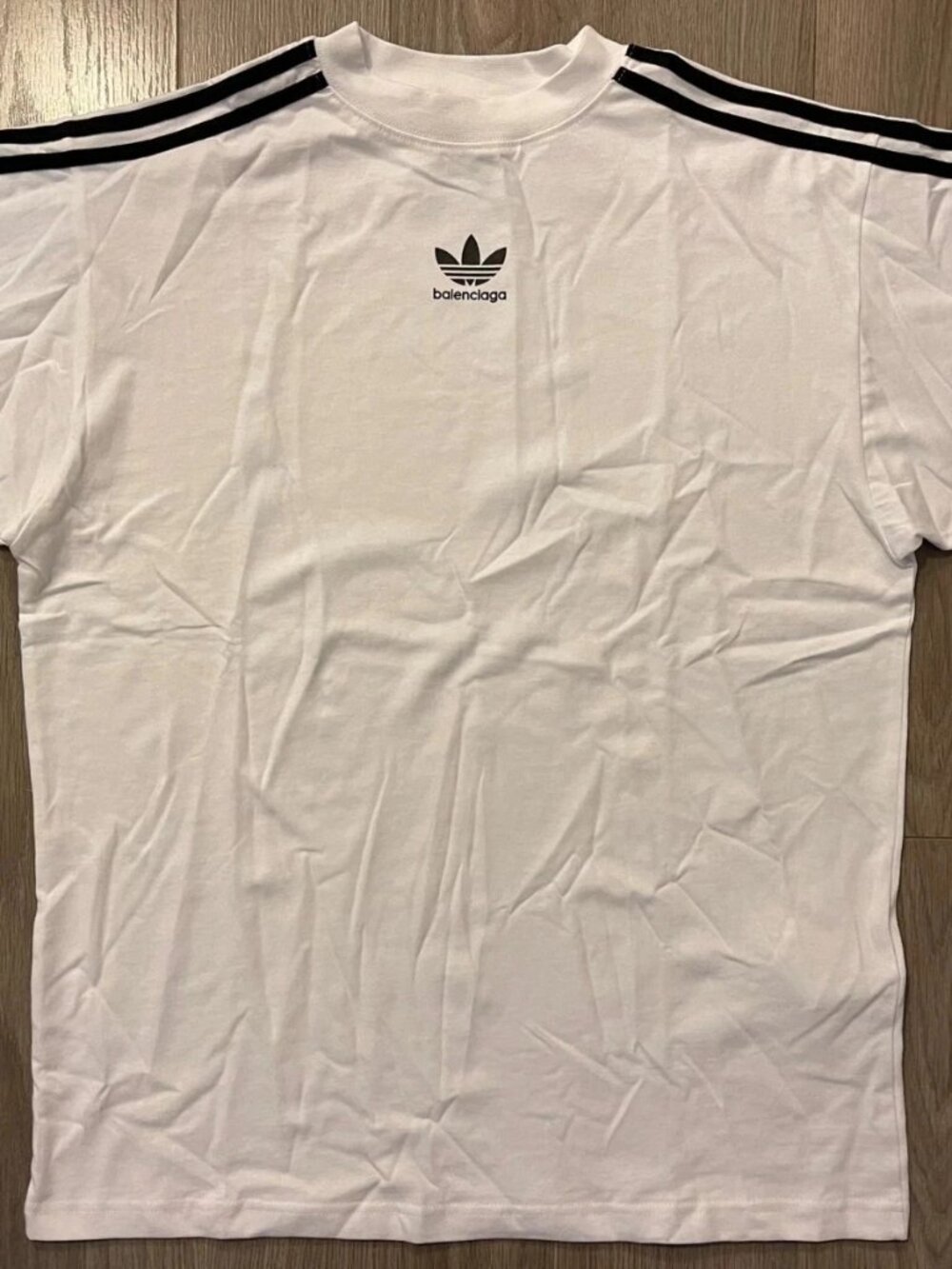 Balenciaga adidas Logo Tee Shirt white sz 1 XS